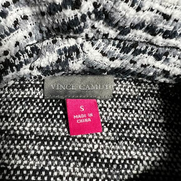 Vince Camuto Cowl Neck Mixed Media Layered Look Textured Sweater Size Small - Picture 6 of 12